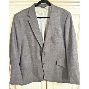 Vtg Mesquite Western Wear 48R Gray Western Yoke USA Blazer Sport Coat Jacket